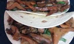 Tacos con setas y heura